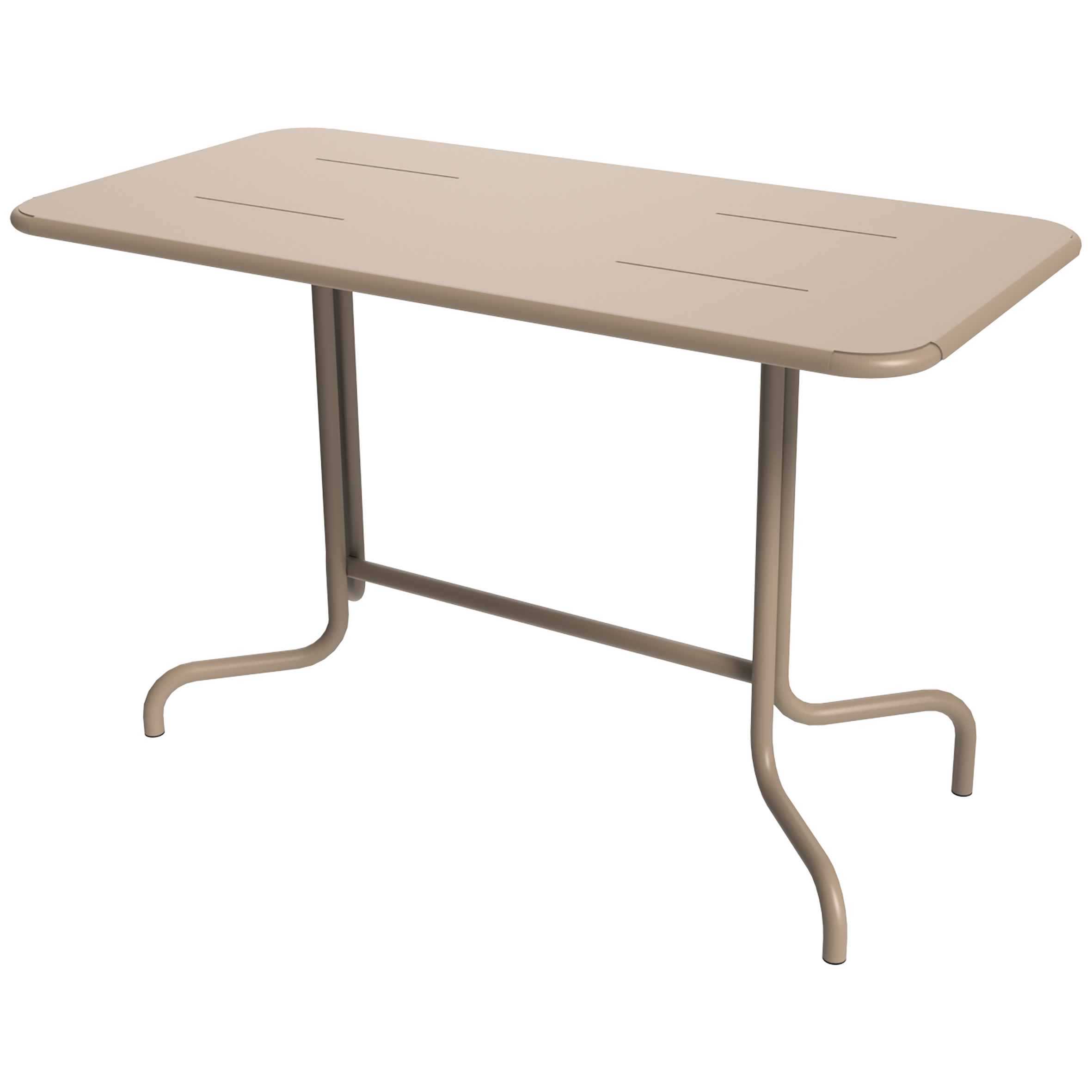 Table pieds centraux 1300 x 650 mm plateau rabattable EOLIA
