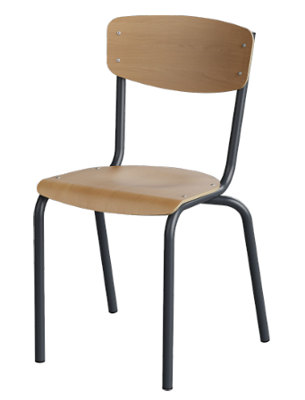 Chaise ESSENS. T1 à T6
Assise et dossier en hêtre mulitplis ép.8 mm
Dossier et assise en applique sur la structure.
Structure époxy suivant notre nuancier.
Garniture en hêtre naturel vernis.