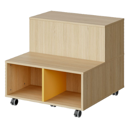 Assise mobile 4 places sur roulettes FLEXIPOD
LHP : 80 x 76.1 x 80 cm