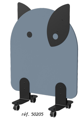 Claustra KAWAI CHAT sur roulettes pivotantes Ø65 mm avec freins.
2 hauteurs au choix
Largeur 80 cm
Piètement et accessoires en poudre époxy Réglisse 9005M (visserie noire).