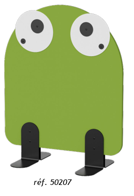 Claustra KAWAI GRENOUILLE sur patins.
2 hauteurs au choix
Largeur 80 cm
Piètement et accessoires en poudre époxy Réglisse 9005M (visserie noire).