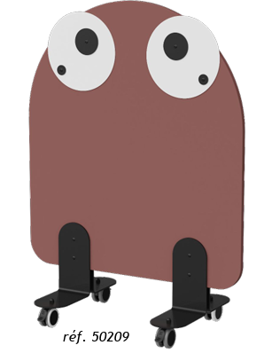 Claustra KAWAI GRENOUILLE sur roulettes pivotantes Ø65 mm avec freins..
2 hauteurs au choix
Largeur 80 cm
Piètement et accessoires en poudre époxy Réglisse 9005M (visserie noire).