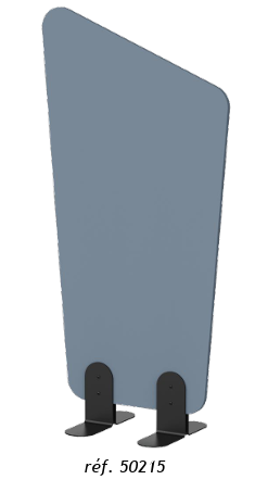 Claustra EKORCE sur patins. Adulte
2 largeurs au choix
hauteur 160 cm
Piètement en poudre époxy Réglisse 9005M (visserie noire) ou Lune 9016M (visserie chromée).