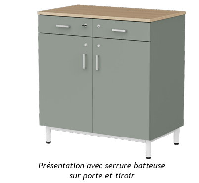 Buffet 2 portes 2 tiroirs