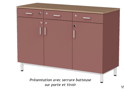 Buffet 3 portes 3 tiroirs